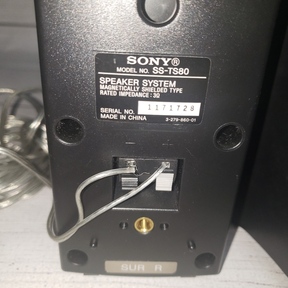 Sony SS-TS80 Speakers Set of 2 Surround Sound System Surround Left/Right TESTED - Picture 4 of 6